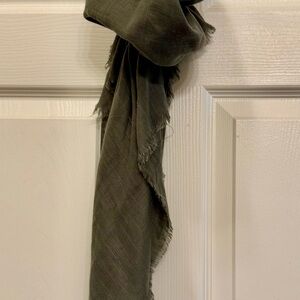 Olive Green Pre Tie Scarf